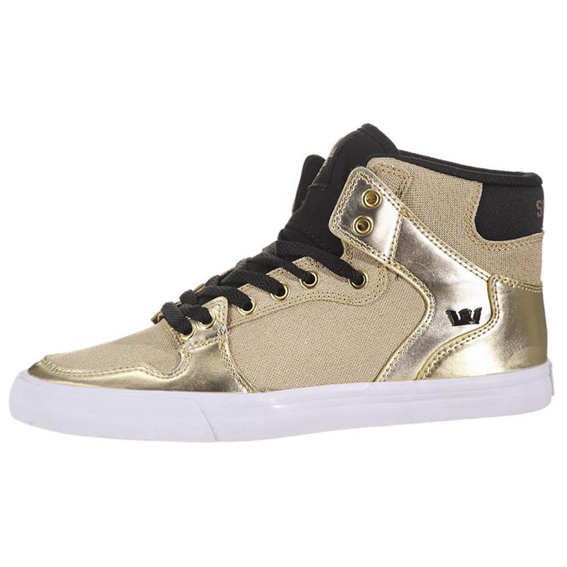 Supra VAIDER Sneaker High Damen Gold Lagerverkauf YRHIL0185